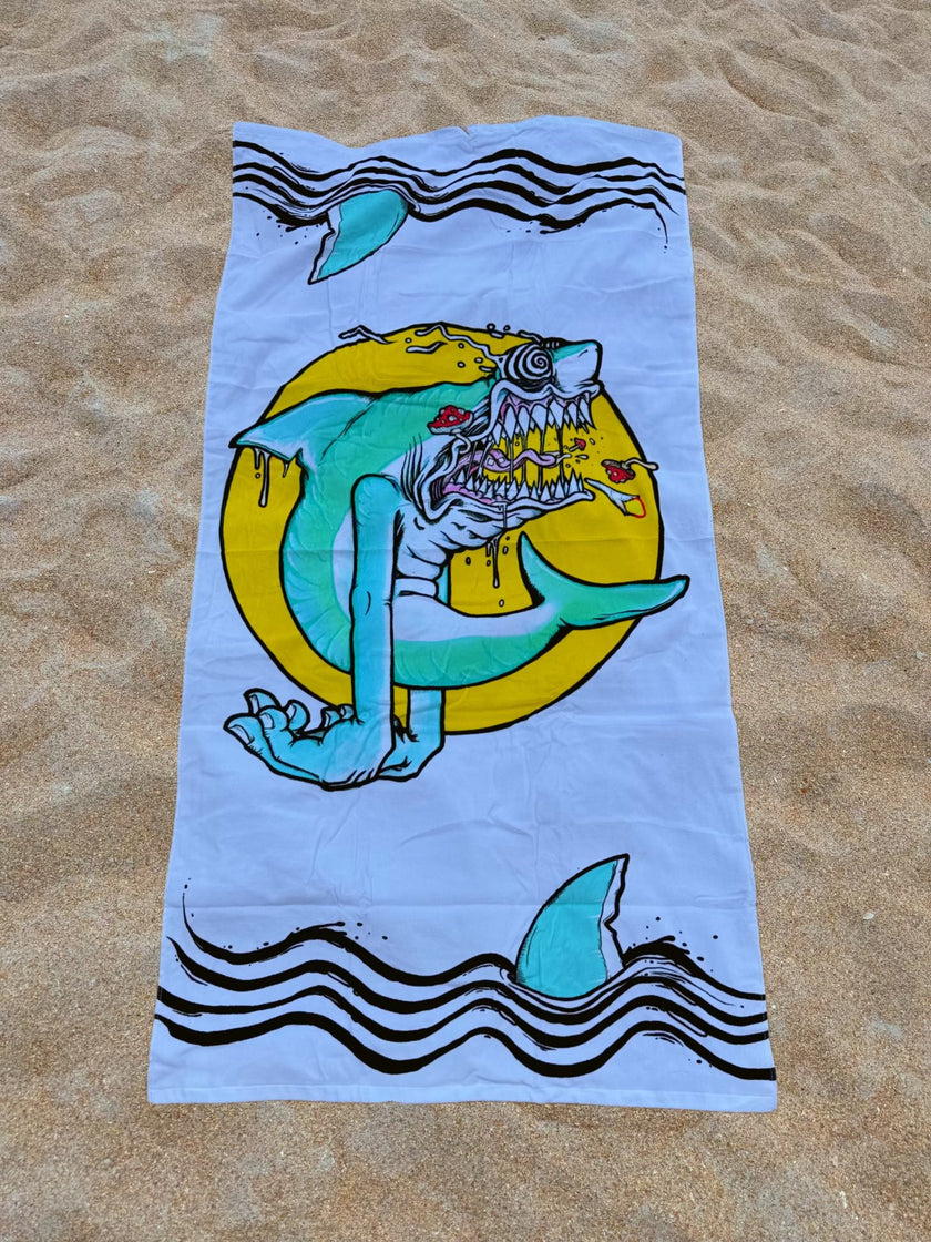 Aaron Brooks’ “Spun Sea Puppy” Beach Towel