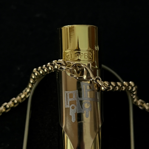 Gold Clipper w/ AB signature KASHER & Chain