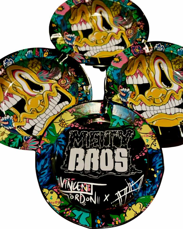 Winter Flowers Tin Tray