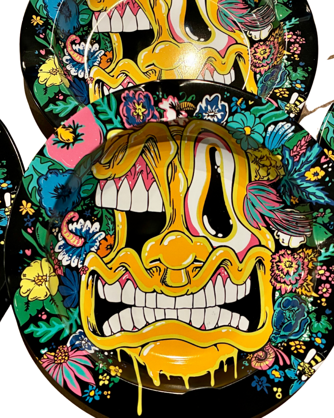 Winter Flowers Tin Tray