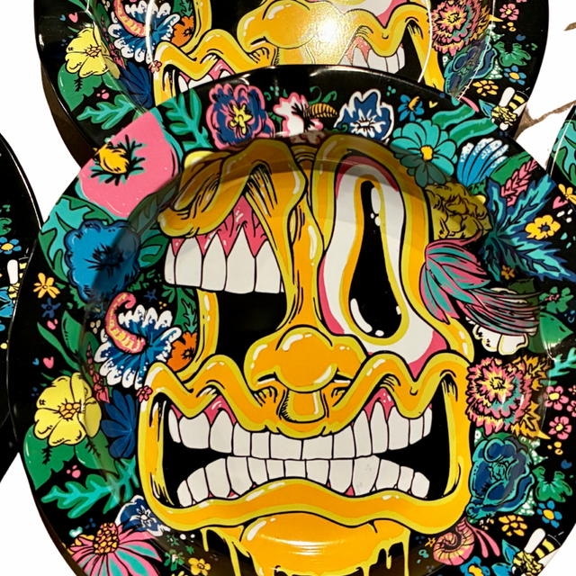 Winter Flowers Tin Tray