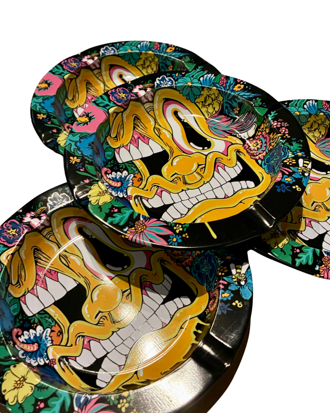 Winter Flowers Tin Tray