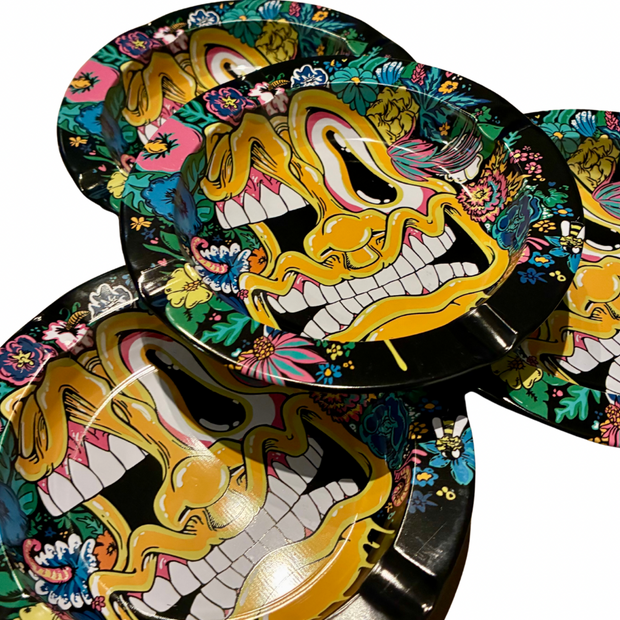 Winter Flowers Tin Tray