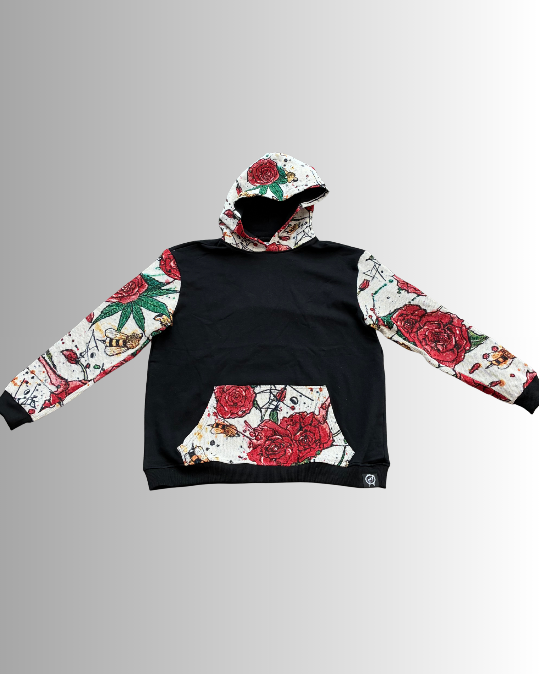 Aaron Brooks’ “Buds & Bees” Woven Stitched Streetwear Hoodie