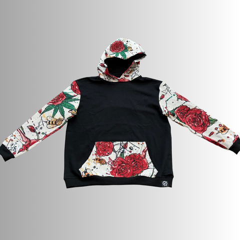 Aaron Brooks’ “Buds & Bees” Woven Stitched Streetwear Hoodie