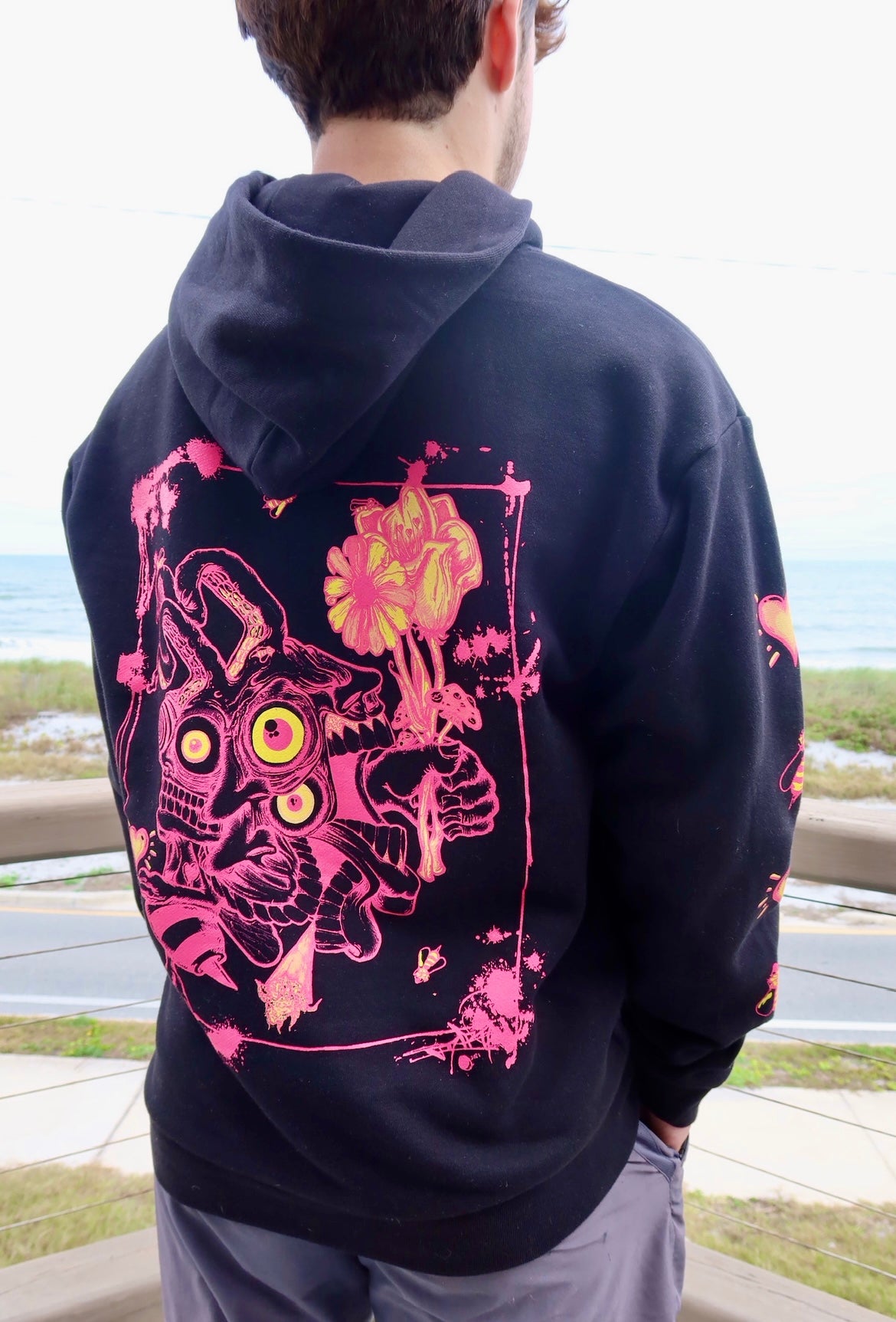 “Bee Mine” Premium Heavyweight Streetwear Hoodie – Graphic Art Hoodie by Aaron Brooks