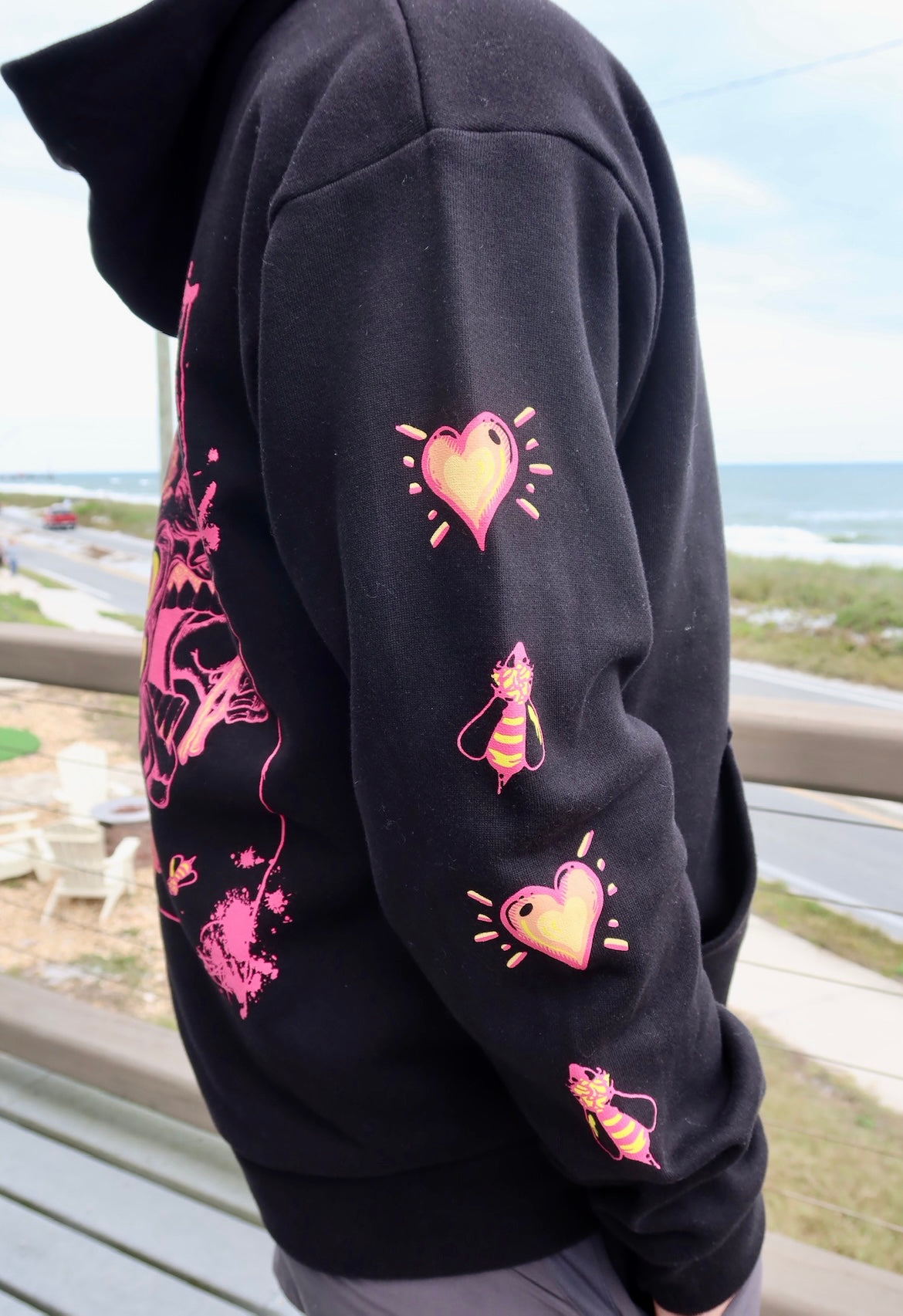 “Bee Mine” Premium Heavyweight Streetwear Hoodie – Graphic Art Hoodie by Aaron Brooks