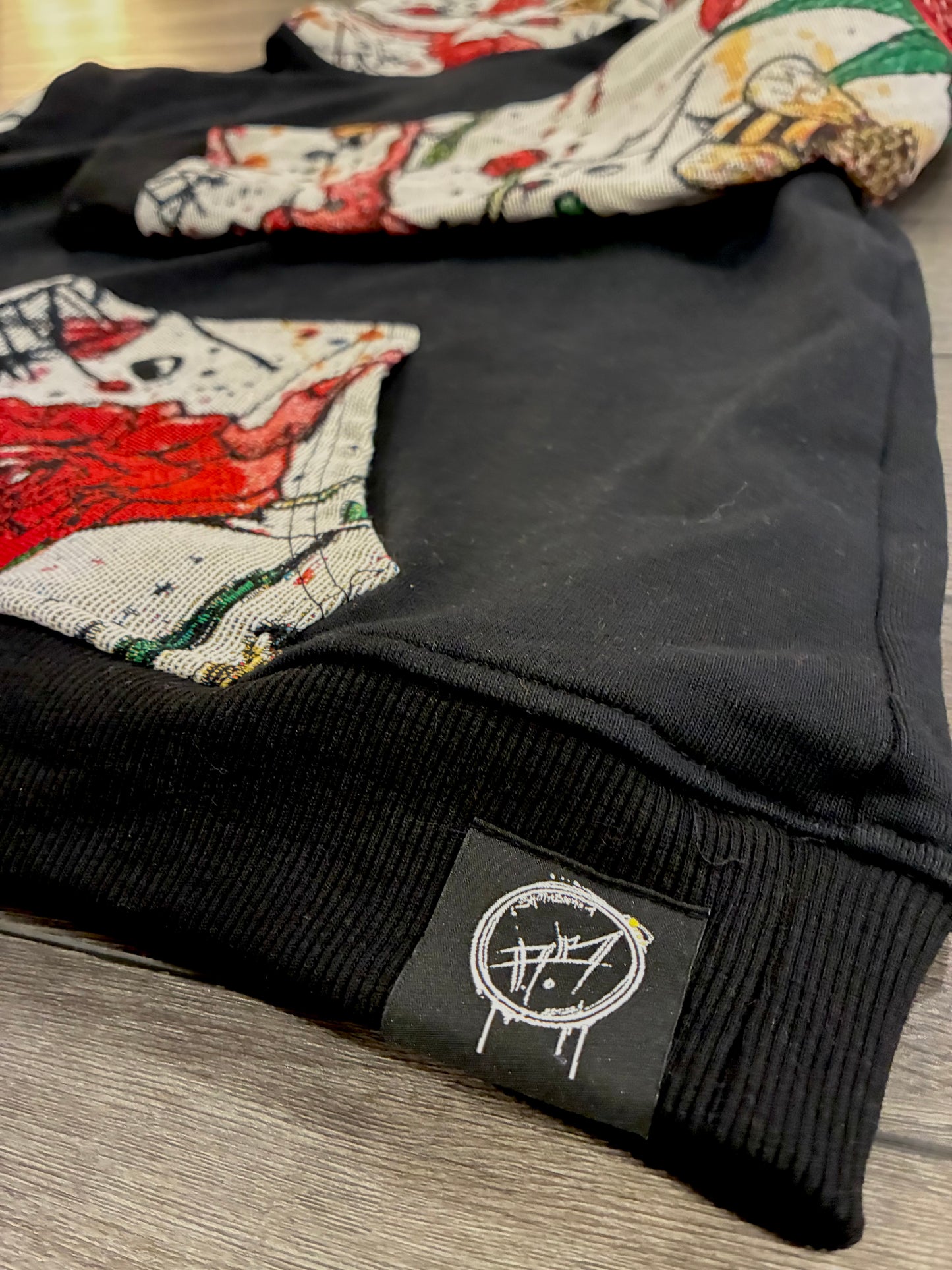 Aaron Brooks’ “Buds & Bees” Woven Stitched Streetwear Hoodie