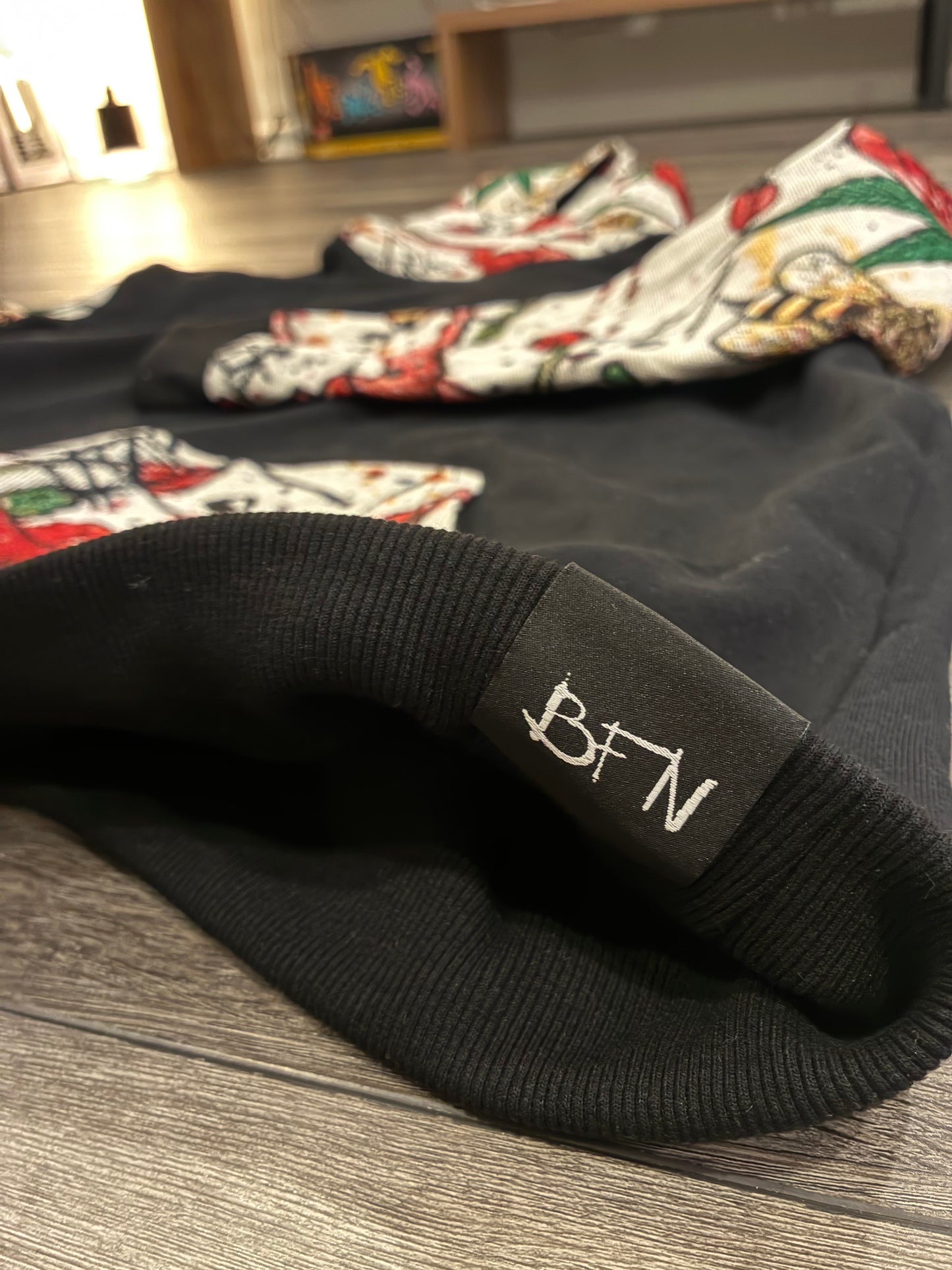 Aaron Brooks’ “Buds & Bees” Woven Stitched Streetwear Hoodie