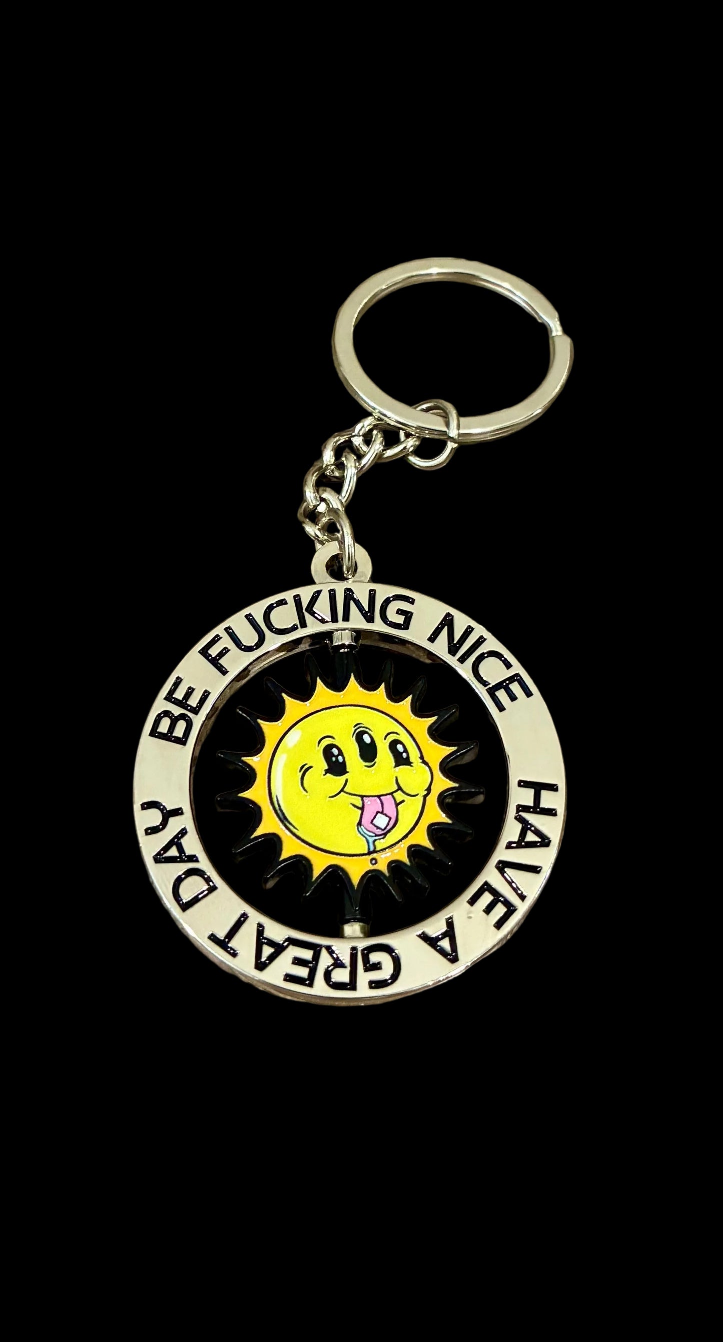 ABrooks “Day Tripper” Large Spinning Enamel Keychain