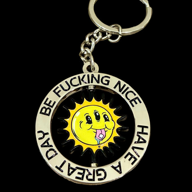 ABrooks “Day Tripper” Large Spinning Enamel Keychain