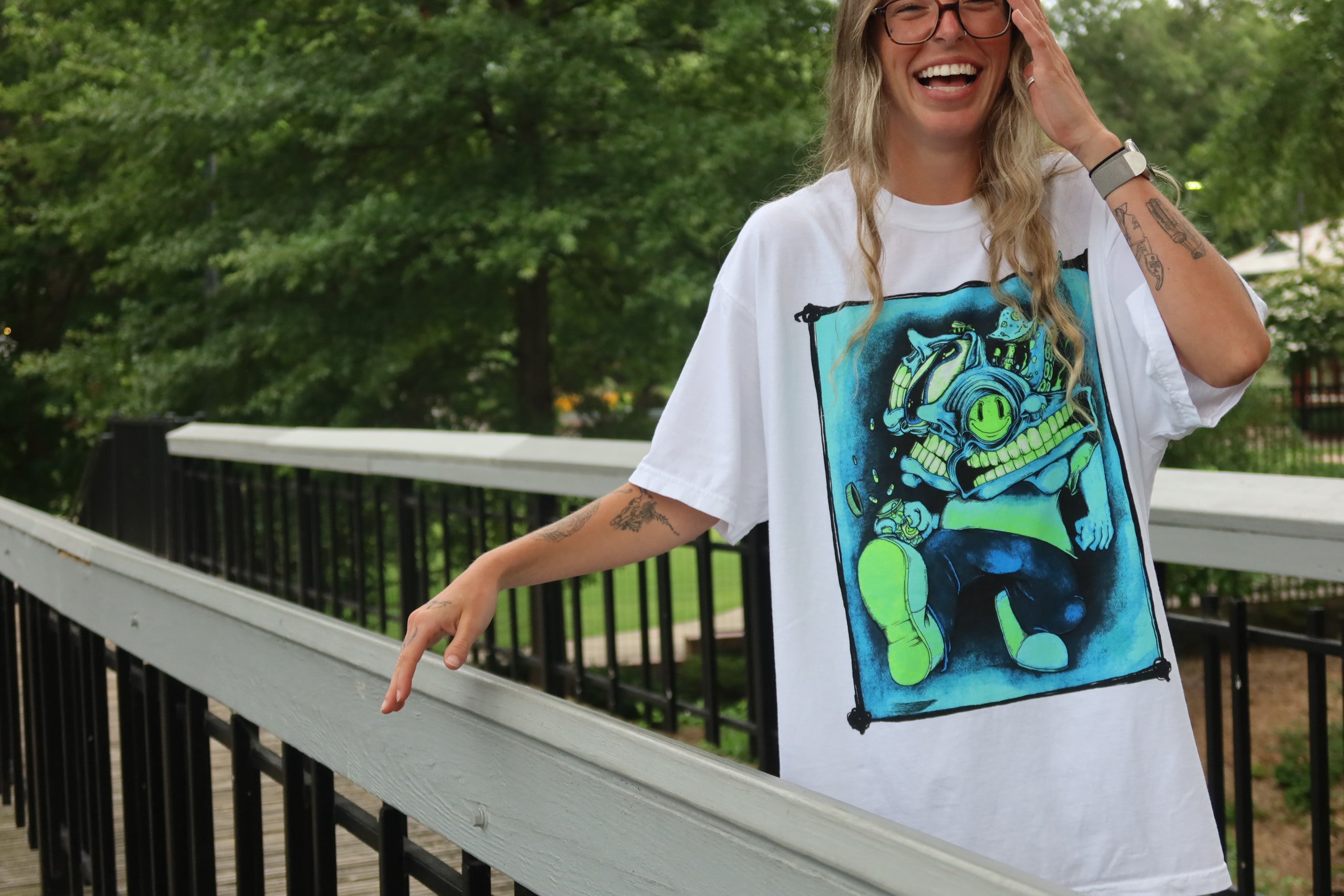 Aaron Brooks “Chill Pill” Design T-Shirt: ABrooksART Original on Comfort Colors