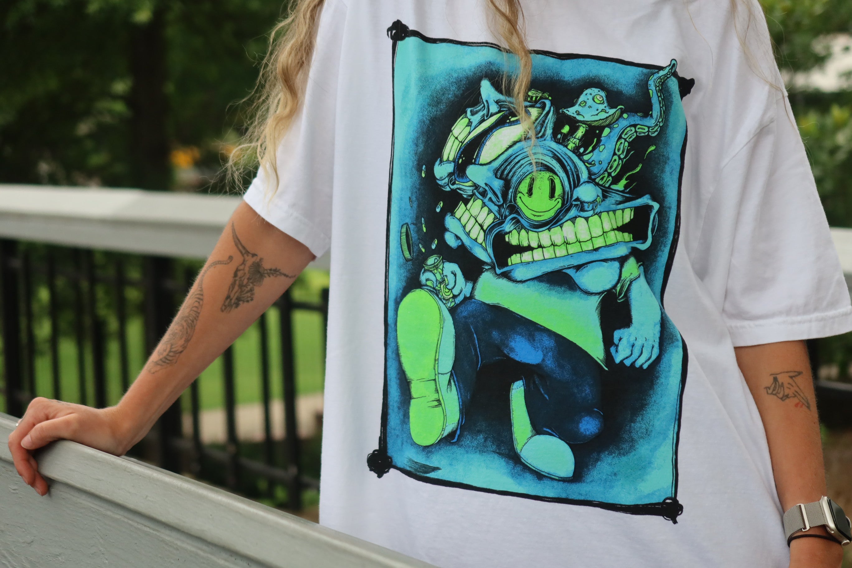 Aaron Brooks “Chill Pill” Design T-Shirt: ABrooksART Original on Comfort Colors