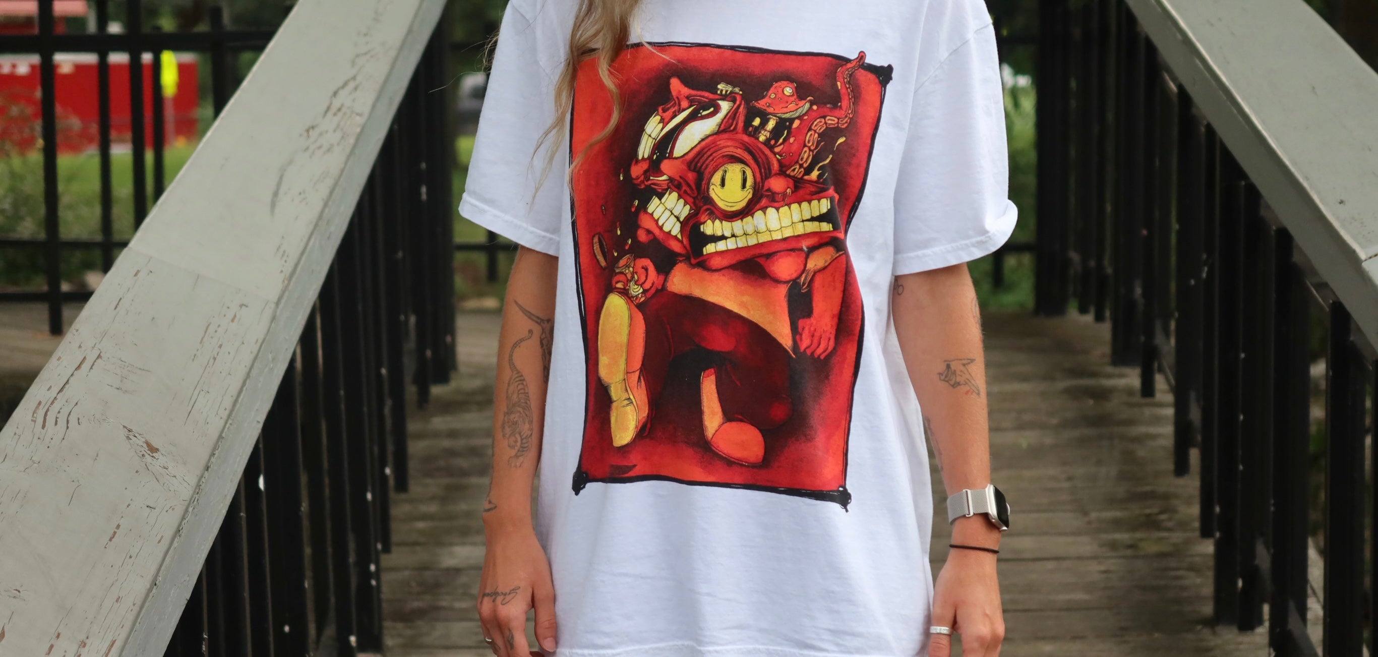 Aaron Brooks “Chill Pill” Design T-Shirt: ABrooksART Original on Comfort Colors