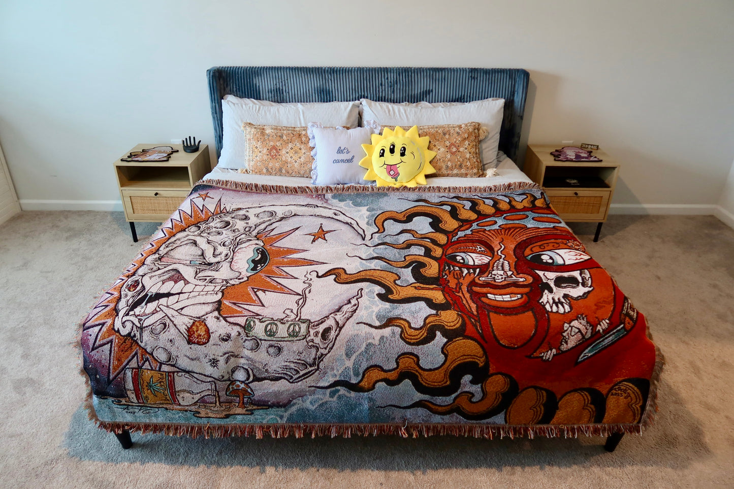 “Smoke 2” – Aaron Brooks x Opie Ortiz Fully Woven Blanket (Limited Edition)