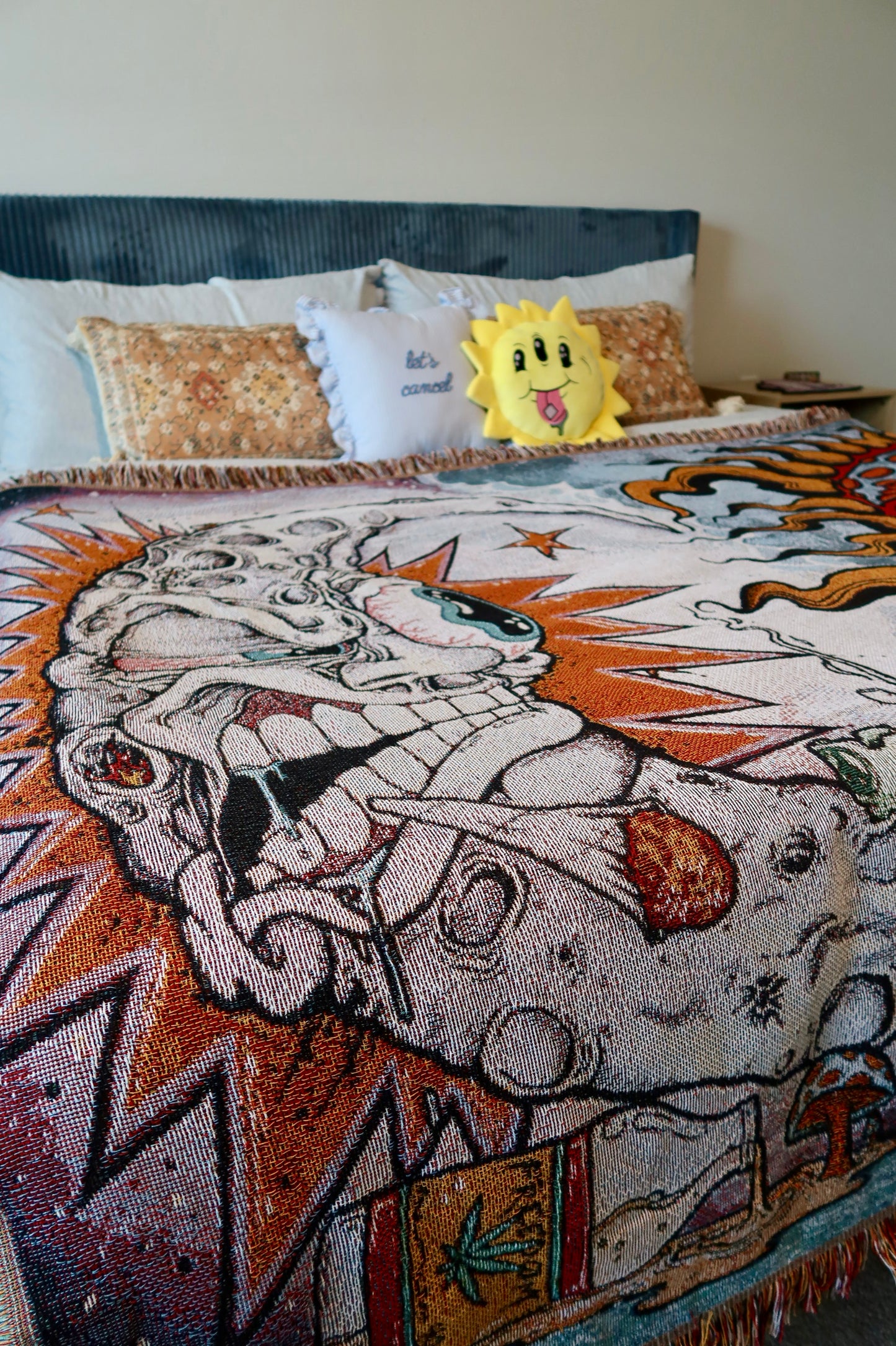 “Smoke 2” – Aaron Brooks x Opie Ortiz Fully Woven Blanket (Limited Edition)