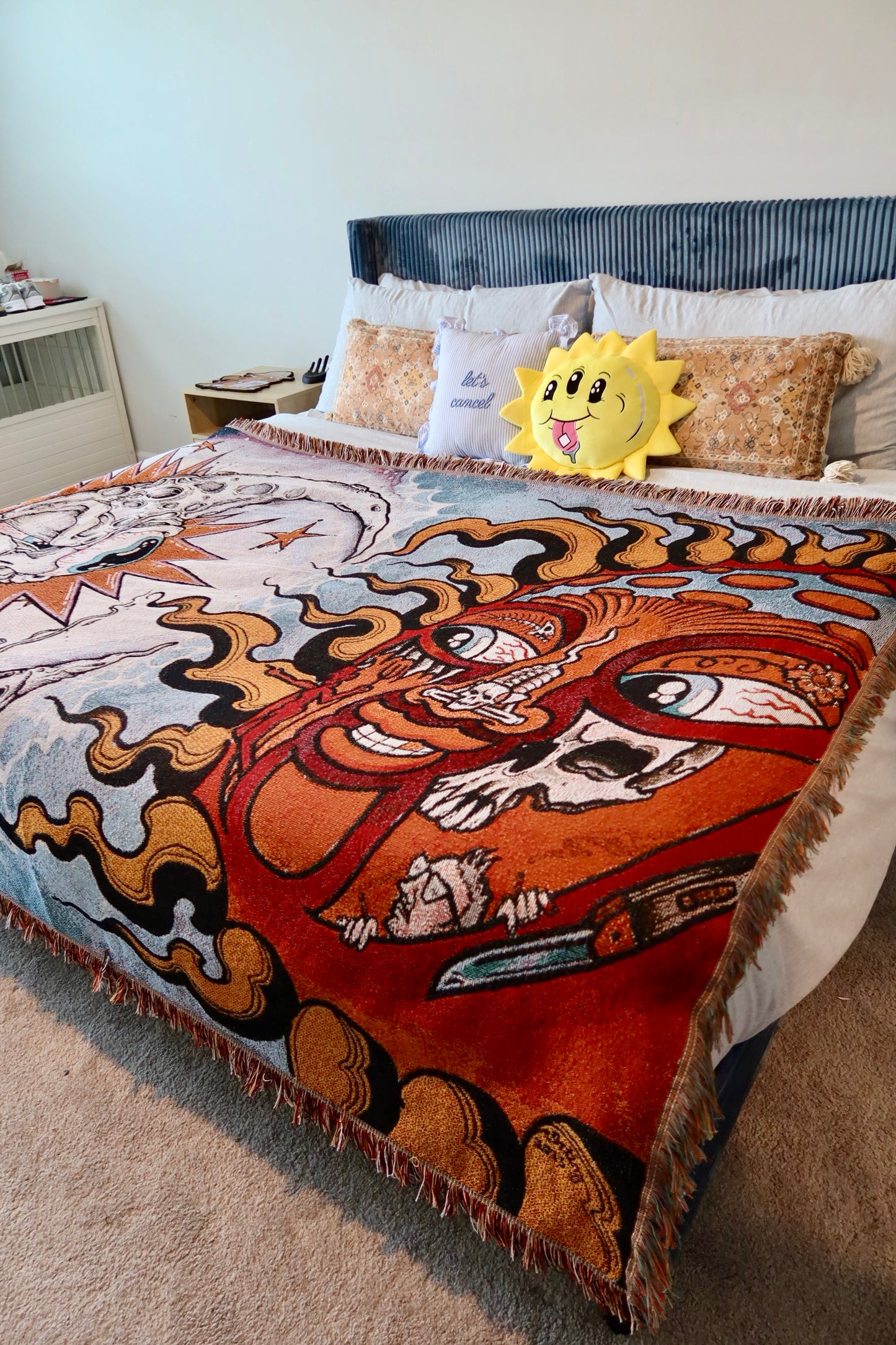 “Smoke 2” – Aaron Brooks x Opie Ortiz Fully Woven Blanket (Limited Edition)