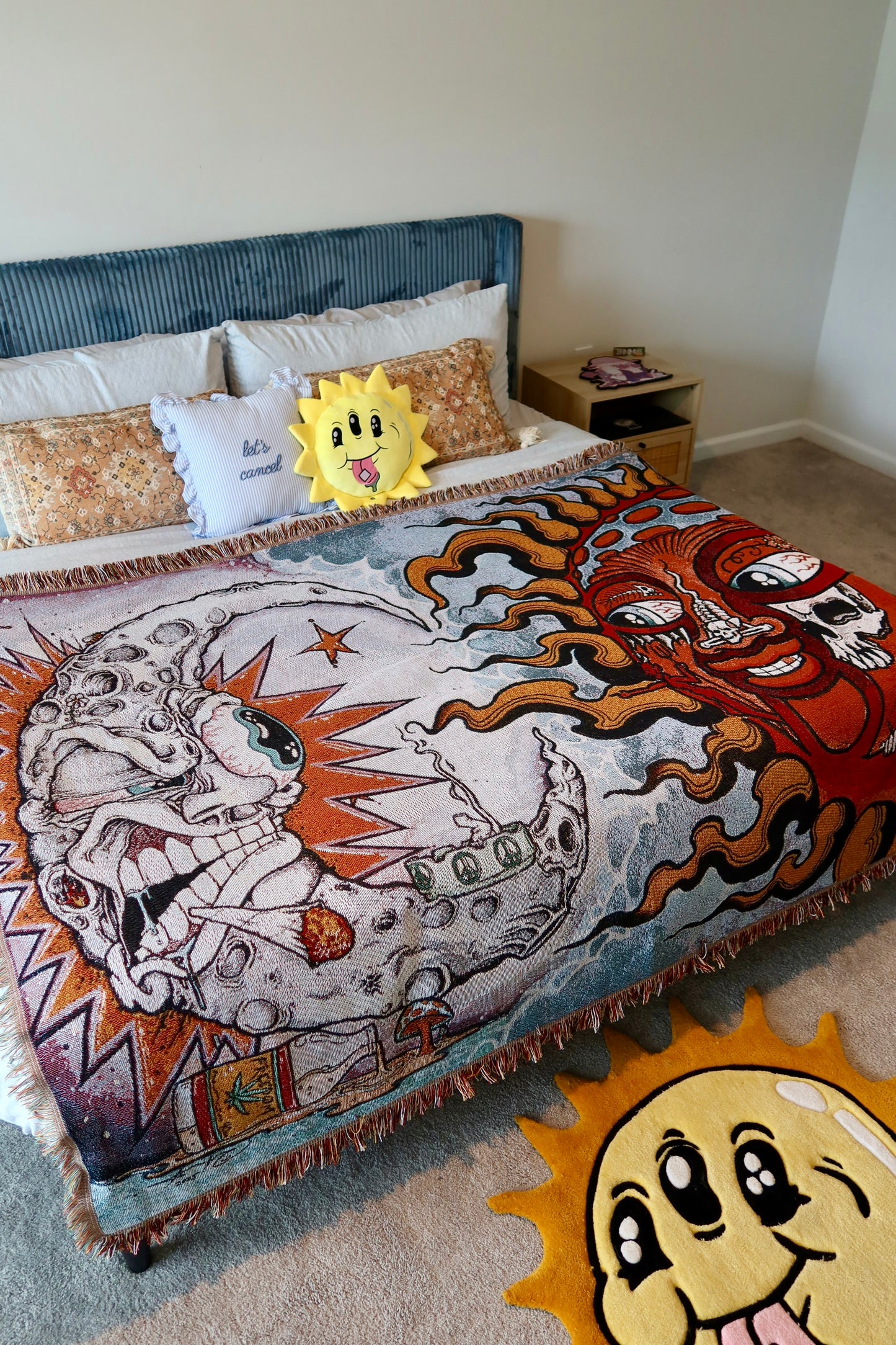 “Smoke 2” – Aaron Brooks x Opie Ortiz Fully Woven Blanket (Limited Edition)