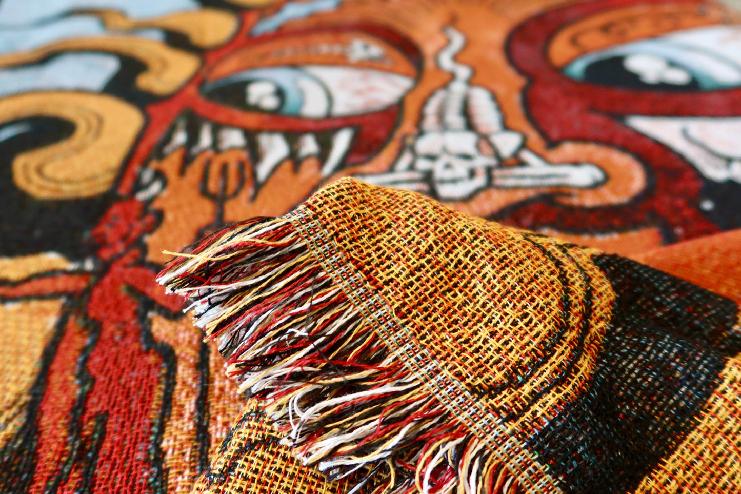 “Smoke 2” – Aaron Brooks x Opie Ortiz Fully Woven Blanket (Limited Edition)