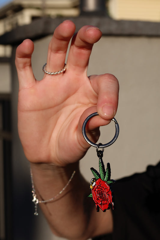 AB Signature Rose Keychain