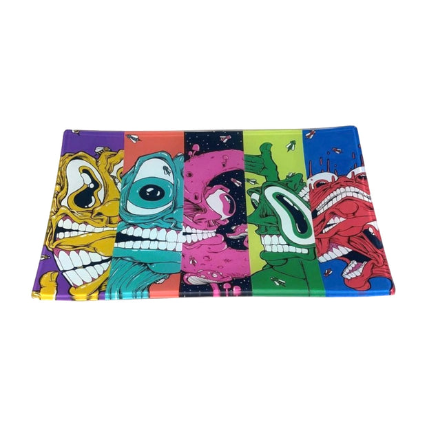 “AB Team” Shatterproof Glass Tray