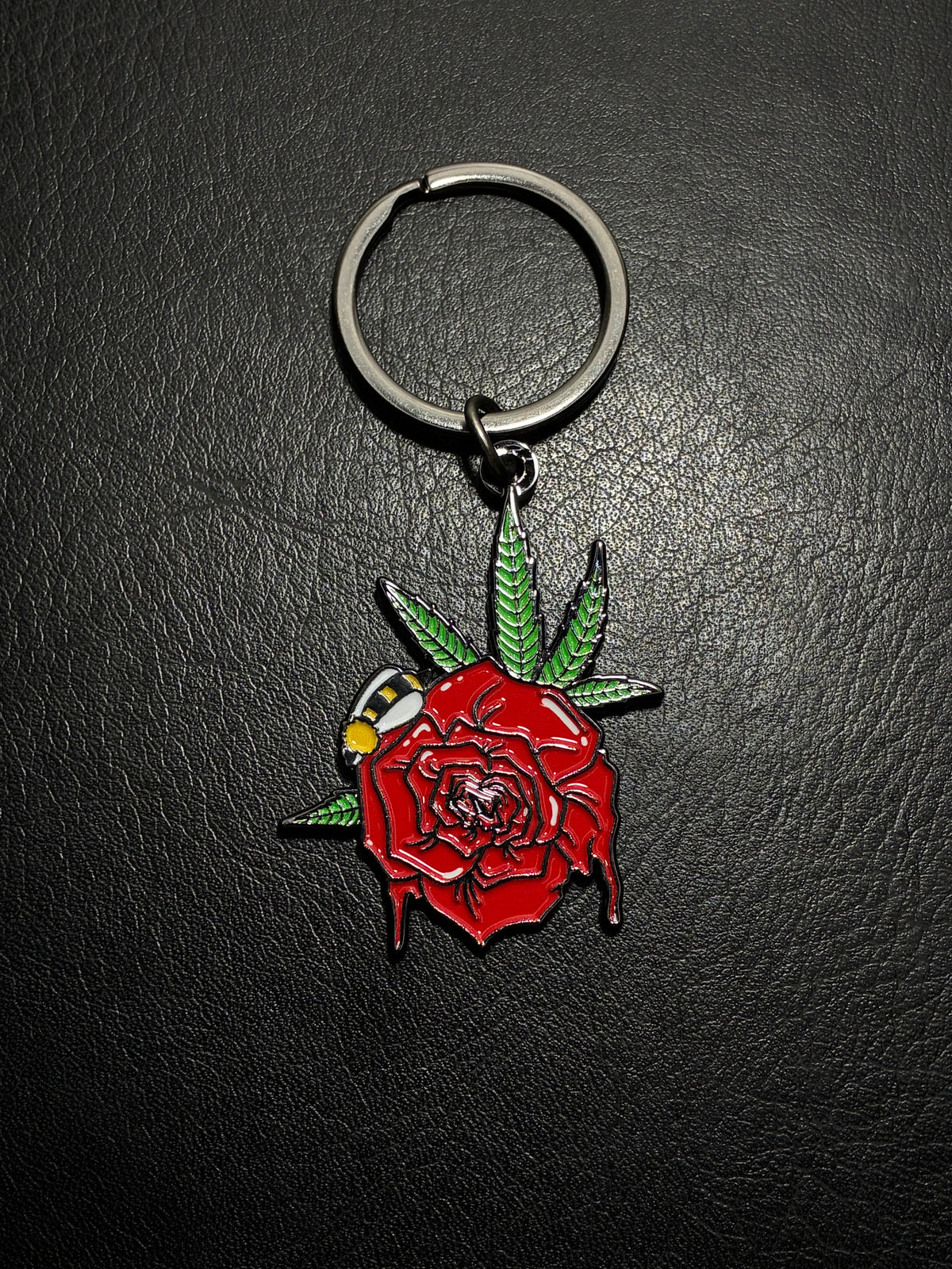 AB Signature Rose Keychain