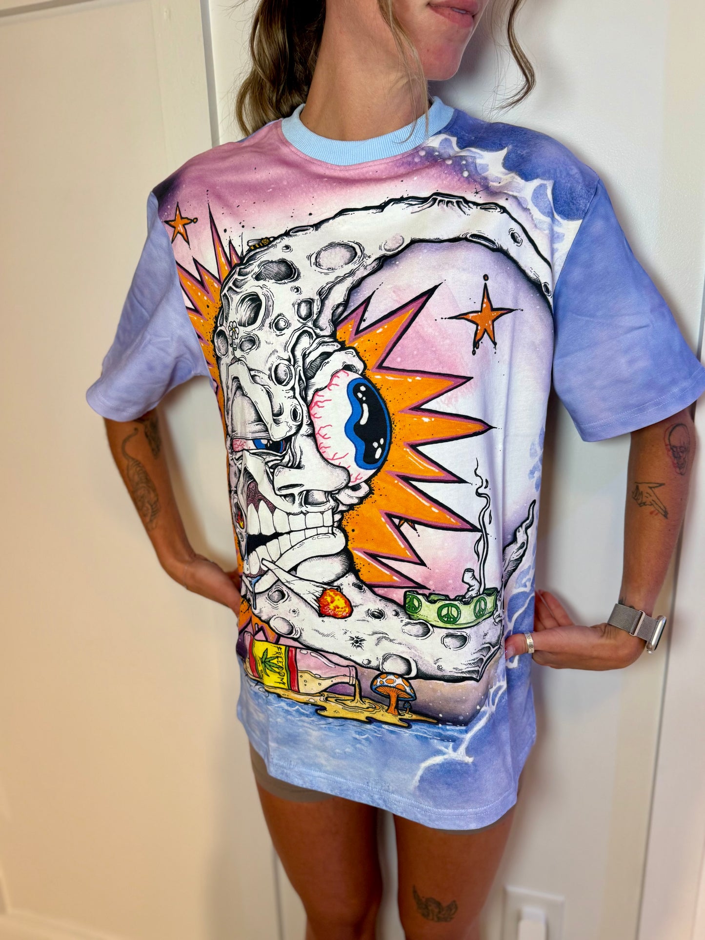 “Smoke 2” – All Over Print Heavyweight Shirt