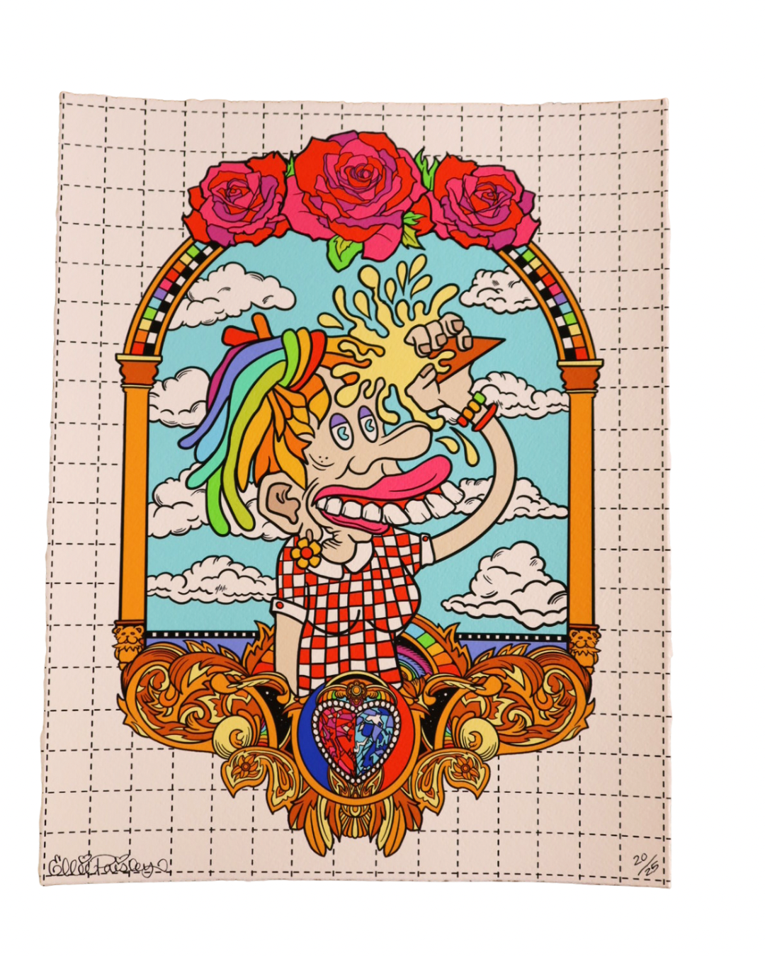 Dead 60 Limited Edition Giclee Print: Featuring Aaron Brooks & Ellie Paisley