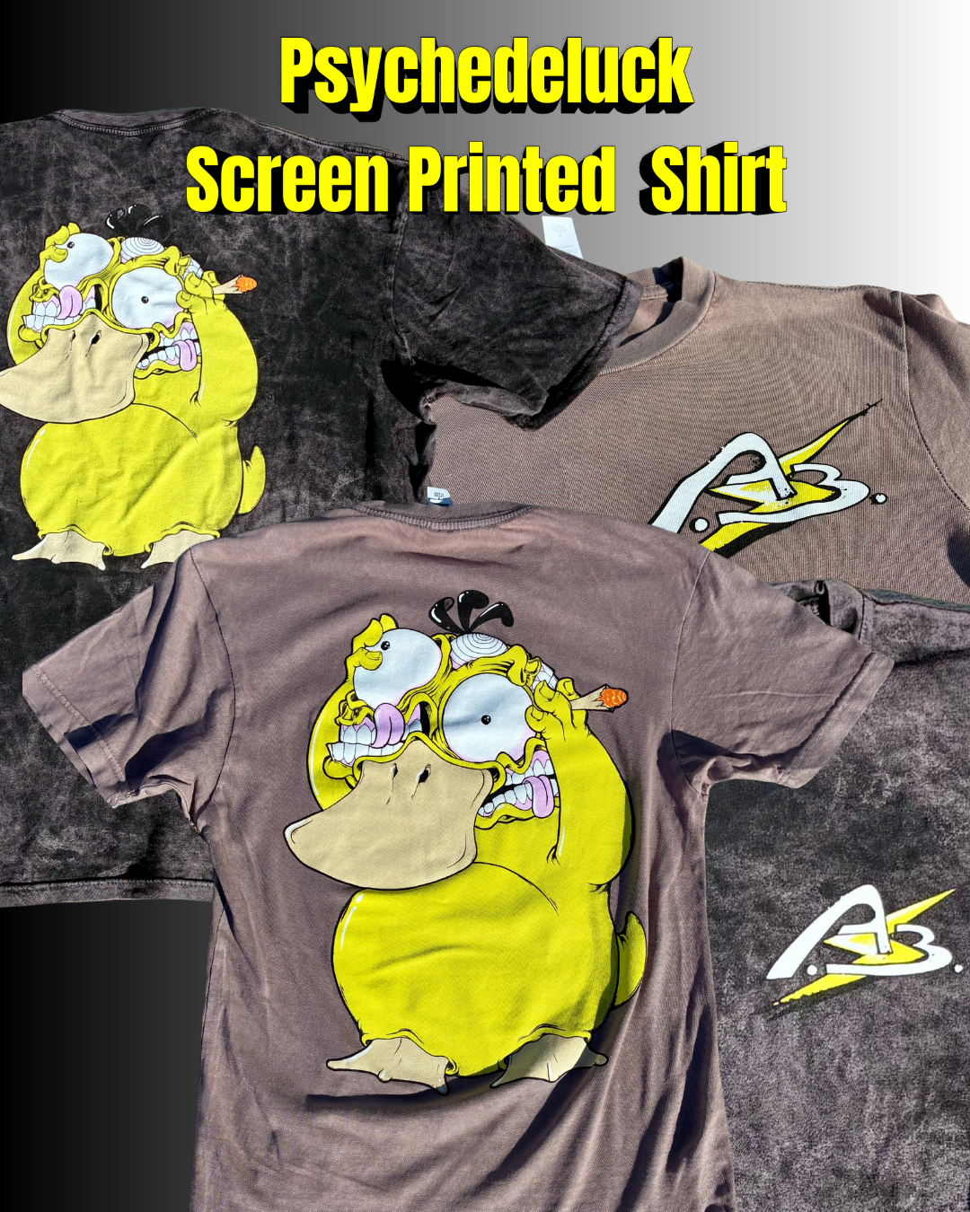 AB “Psychedeluck” Screen Printed T