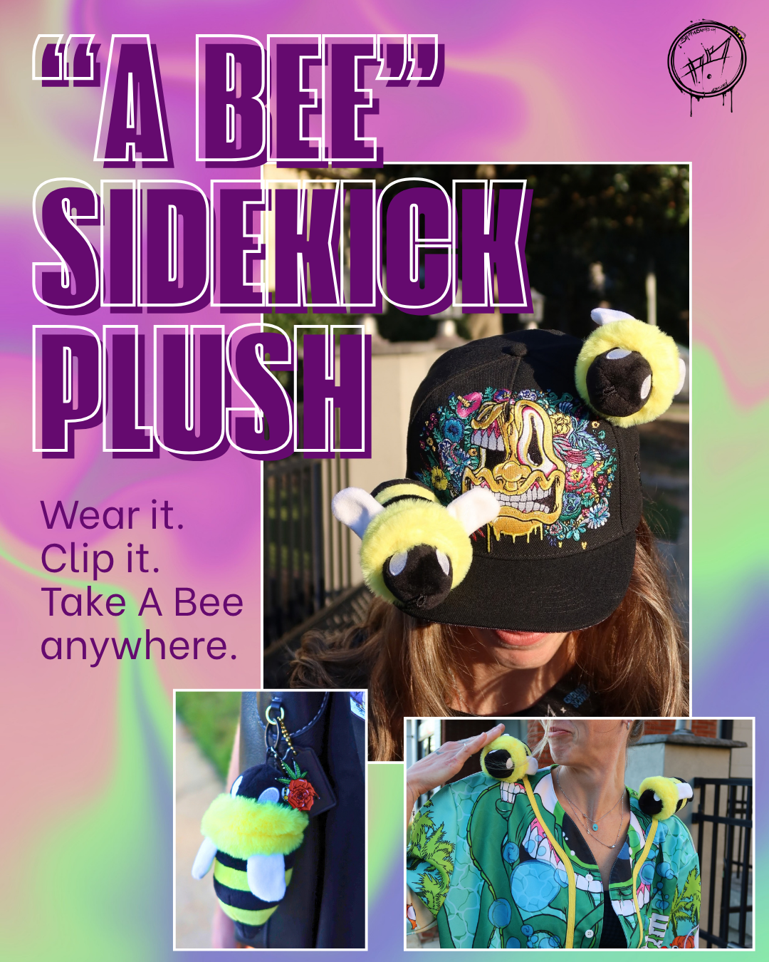 “A Bee” Sidekick Plush