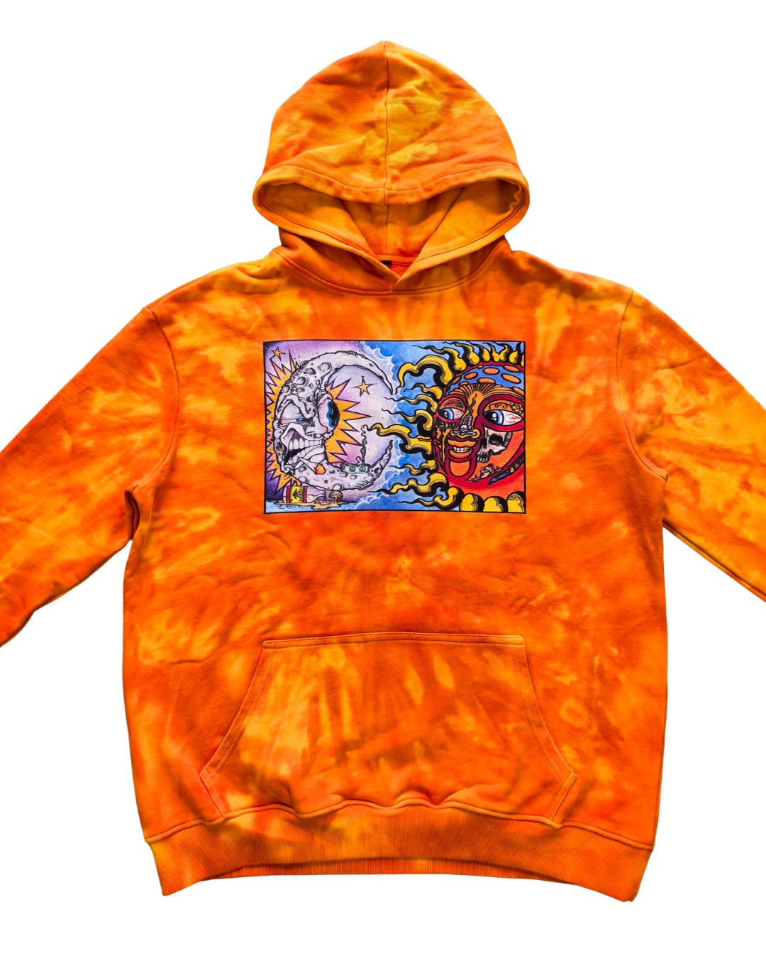 “Smoke 2” – Heavyweight DTG Hoodie with Embroidered Sleeves