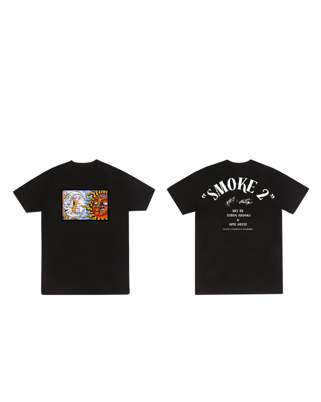 “Smoke 2” – Heavyweight DTG Black Tee