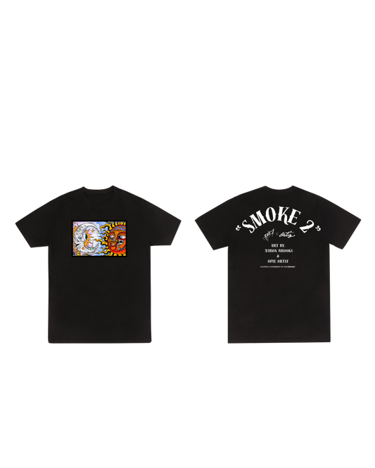 (PRESALE) “Smoke 2” – Heavyweight DTG Black Tee