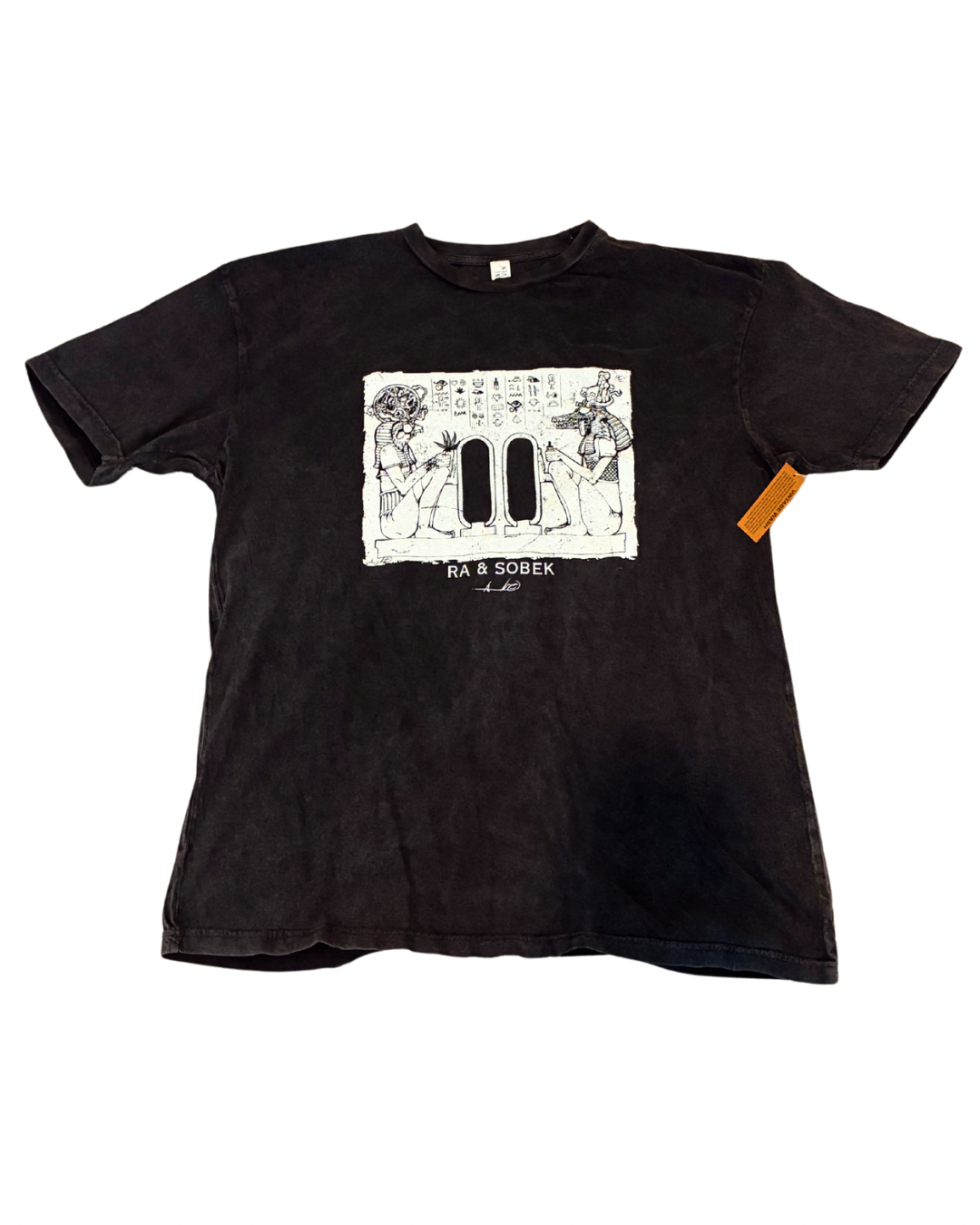 Vintage Wash “Ra & Sobek” Tee – Graphic Shirt by Aaron Brooks