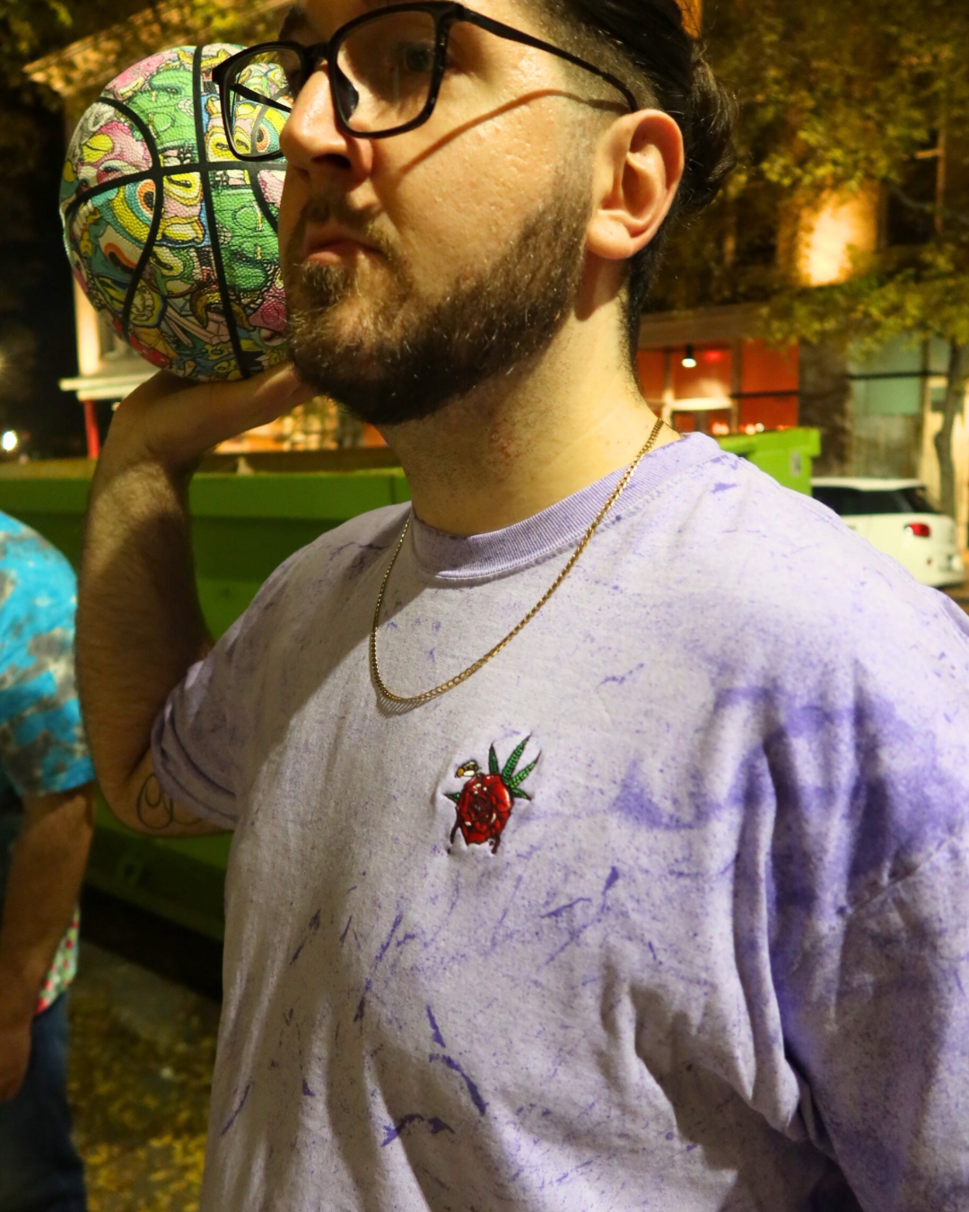 Aaron Brooks Signature Rose Embroidered Tee – ABrooksART Classic