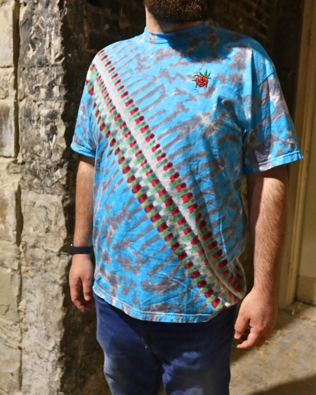 Aaron Brooks Signature Rose Embroidered Tee – ABrooksART Classic