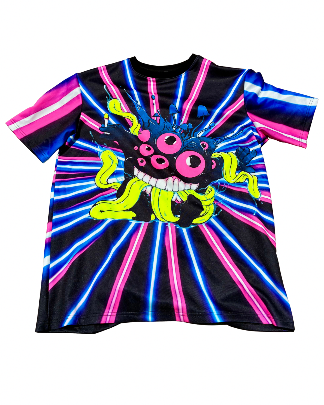 (PRE-ORDER) Neon Gnar-Gnar - 100% Polyester All Over Print Shirt