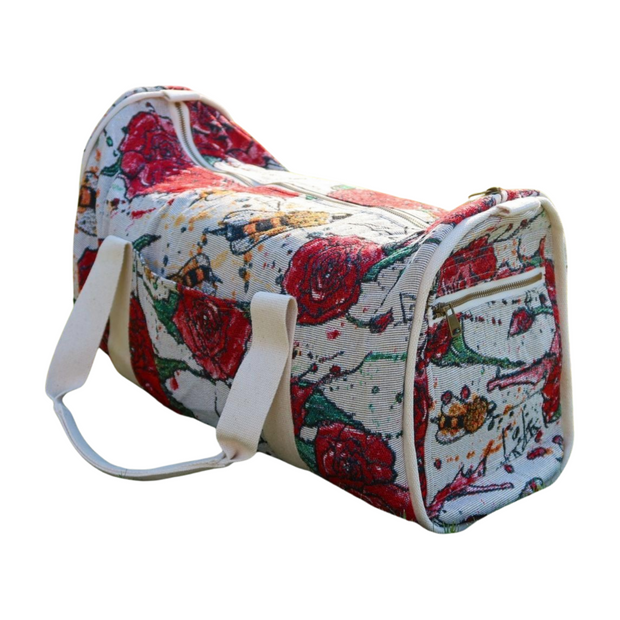 Aaron Brooks’ “Buds N Bees” Duffel Bag - Artist Designed Travel Bag