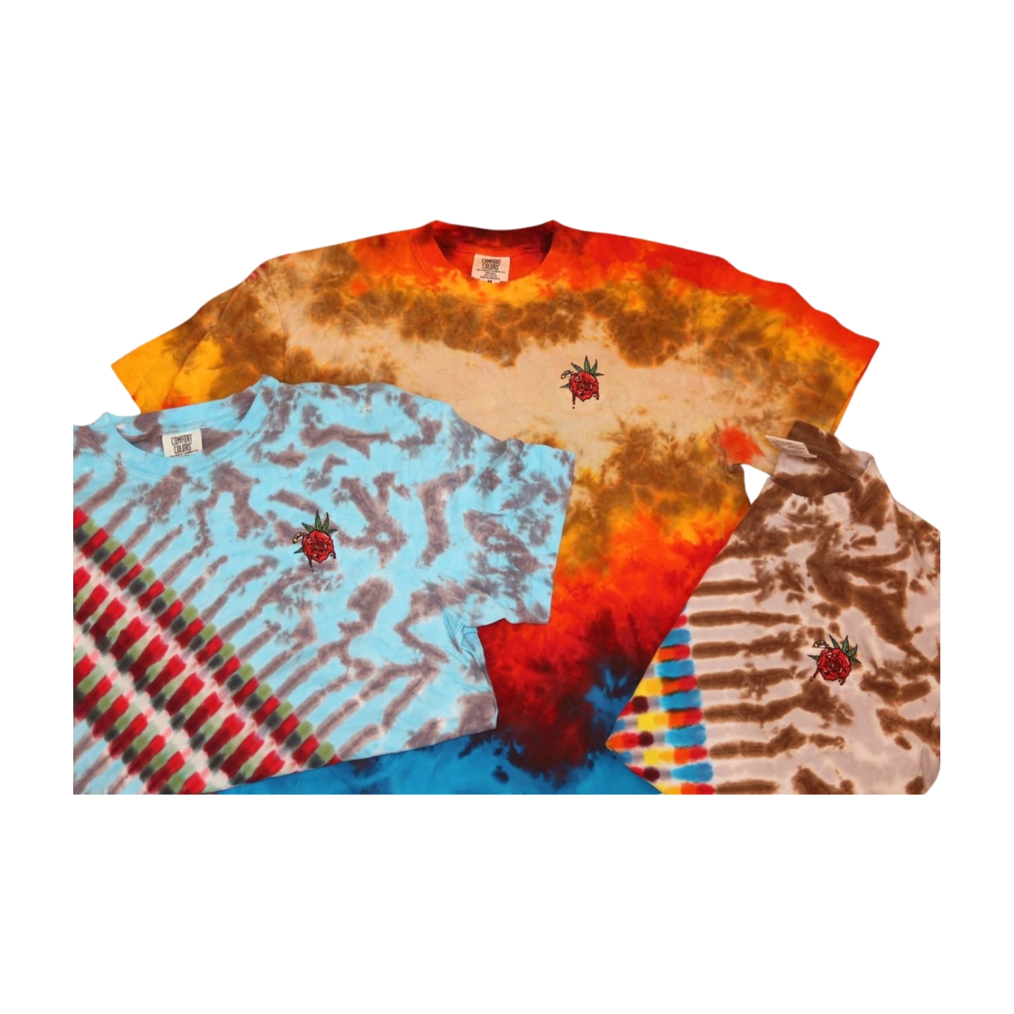 Aaron Brooks Signature Rose Embroidered Tee – ABrooksART Classic